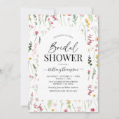 Invitation de mariage champêtre à l'aquarelle (Devant)