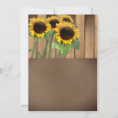 Invitation de mariage champêtre avec illustration  (Dos)