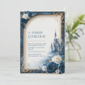 Invitation de mariage Château de conte de fées Ros (Debout devant)