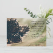 Invitation de mariage chemin de campagne rustique  (Debout devant)