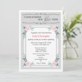 Invitation de mariage Chérir dans l'amitié et l'am (Debout devant)