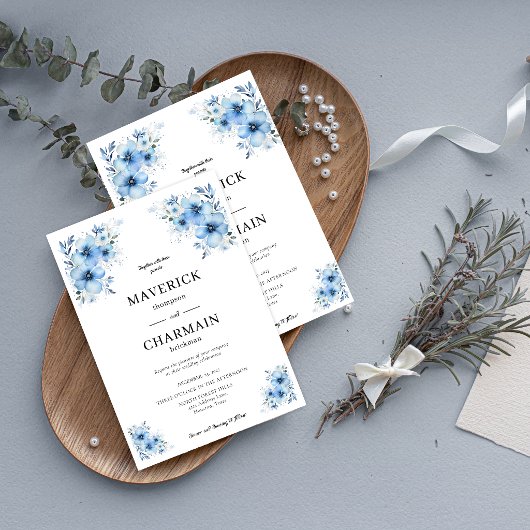 Invitation de mariage chic