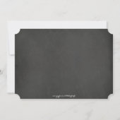 Invitation de mariage chic avec pot Mason et table (Dos)