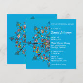Invitation de mariage chic couleurs mandala (Devant / Derrière)