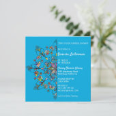 Invitation de mariage chic couleurs mandala (Debout devant)