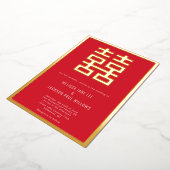 Invitation de mariage chinois à double chance en o (Rotation)