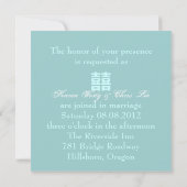Invitation de mariage chinoise moderne au phénix b (Dos)