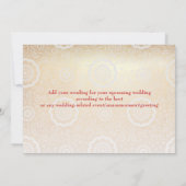 Invitation de mariage chinoise rouge moderne Drago (Dos)