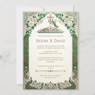 invitation de mariage chrétien indien