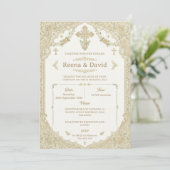 invitation de mariage chrétien indien (Debout devant)