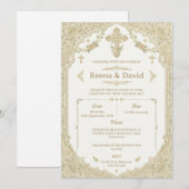 invitation de mariage chrétien indien (Devant / Derrière)