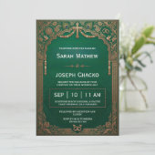 invitation de mariage chrétien indien (Debout devant)