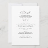 Invitation de mariage chrétien Jane avec RSVP (Dos)