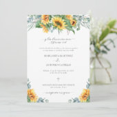 Invitation de mariage chrétien simple (Debout devant)