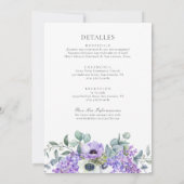 Invitation de mariage chrétien tout-en-un (Dos)