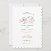 Invitation de mariage citrouille de récolte modern (Devant)