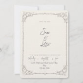 Invitation de mariage classique (Devant)