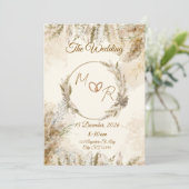 Invitation de mariage classique (Debout devant)