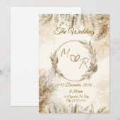 Invitation de mariage classique (Devant / Derrière)
