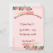 Invitation de mariage classique (Devant)