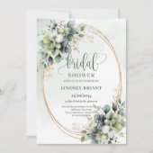 Invitation de mariage classique au charme de verdu (Devant)