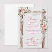 Invitation de mariage classique – Élégante et inte (Devant / Derrière)