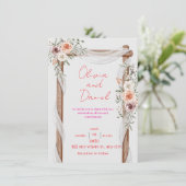 Invitation de mariage classique – Élégante et inte (Debout devant)