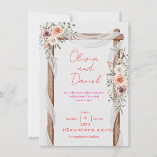 Invitation de mariage classique – Élégante et inte