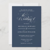 Invitation de mariage classique élégante simple fo (Devant)
