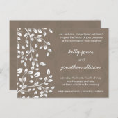 Invitation de mariage classique et élégante (Devant / Derrière)