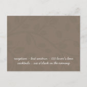 Invitation de mariage classique et élégante (Dos)