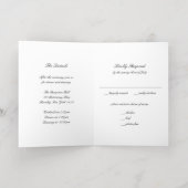 Invitation de mariage classique et intemporelle en (Couchage intérieur)