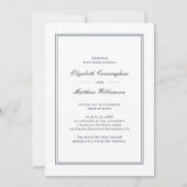 Invitation de mariage classique et simple et éléga (Devant)