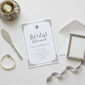 Invitation de mariage classique noir et blanc