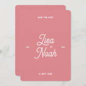 Invitation de mariage Colorus (Devant / Derrière)