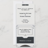 Invitation de mariage console de jeu portable Retr (Dos)