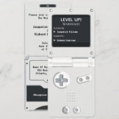 Invitation de mariage console de jeu portable Retr (Devant / Derrière)