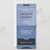 Invitation de mariage console de jeu portable Retr (Dos)