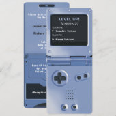 Invitation de mariage console de jeu portable Retr (Devant / Derrière)