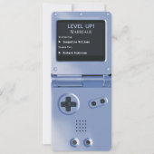 Invitation de mariage console de jeu portable Retr (Devant)