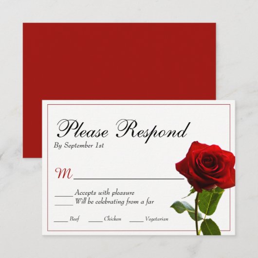 Invitation de mariage conte de fée (Devant / Derrière)