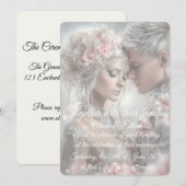 Invitation de mariage conte de fées (Devant / Derrière)