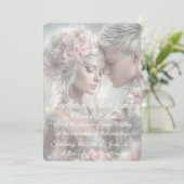 Invitation de mariage conte de fées (Debout devant)