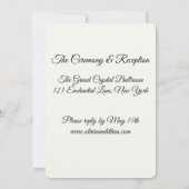 Invitation de mariage conte de fées (Dos)