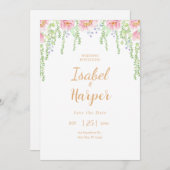 Invitation de mariage conte fée amour Invitation I (Devant / Derrière)