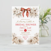 Invitation de mariage Coquette Noël (Debout devant)