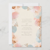 Invitation de mariage Coquillage de la Côte (Devant)