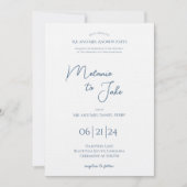 Invitation de mariage côtier (Devant)