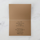 Invitation de mariage Country Western (Intérieur)