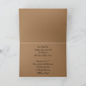 Invitation de mariage country western (Intérieur)